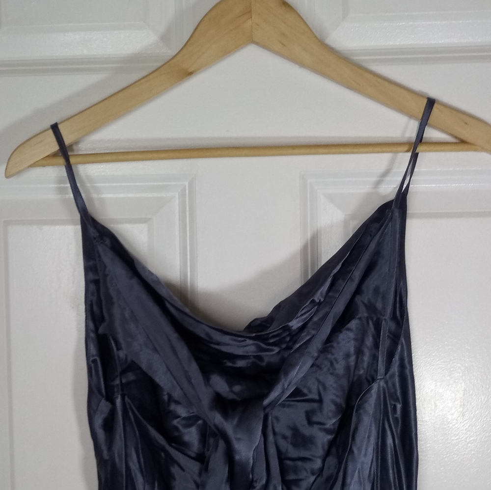 Topshop Tie Back Satin Bridesmaid Slipdress Size 4 - Picture 9 of 13